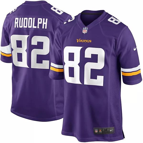 Men Minnesota Vikings 82 Kyle Rudolph Nike Purple Game Player NFL Jersey